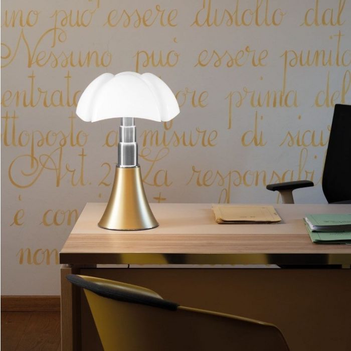 Pipistrello Natural satin brass
