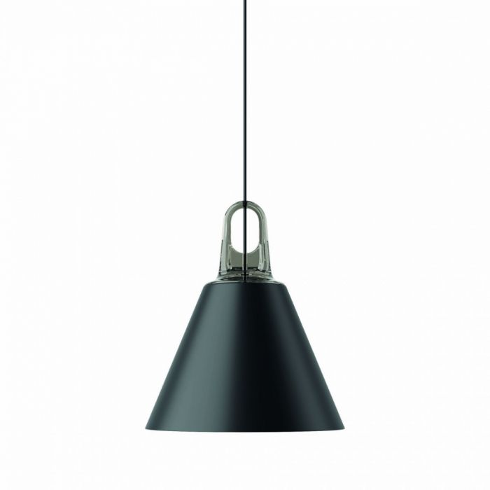 JIM Pendant Cone Matte Black Grey