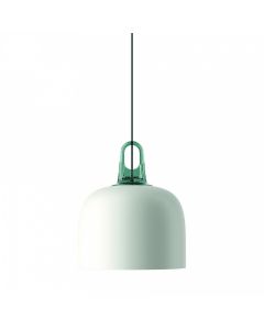 JIM Pendant Bell Matte White Turquoise
