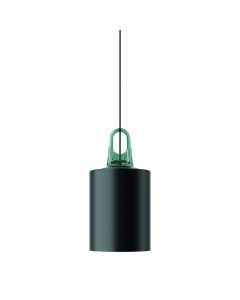 JIM Pendant Cylinder Matte Black Turquoise