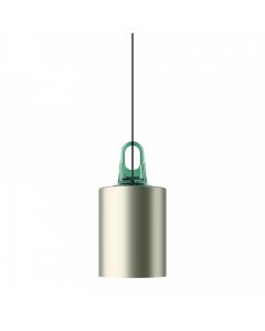 JIM Pendant Cylinder Matte Champagne Turquoise
