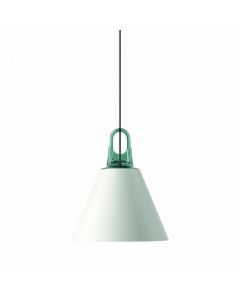 JIM Pendant Cone Matte White Turquoise