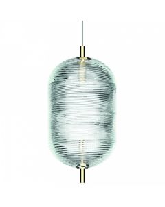 Jefferson Pendant Medium Crystal Gold