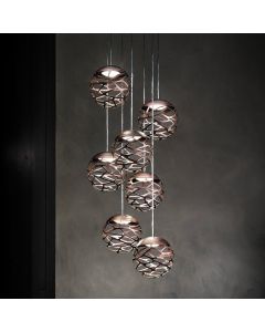 Kelly Cluster Pendant Sphere Coppery Bronze