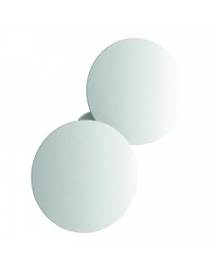 Puzzle Round Outdoor Double Matte White