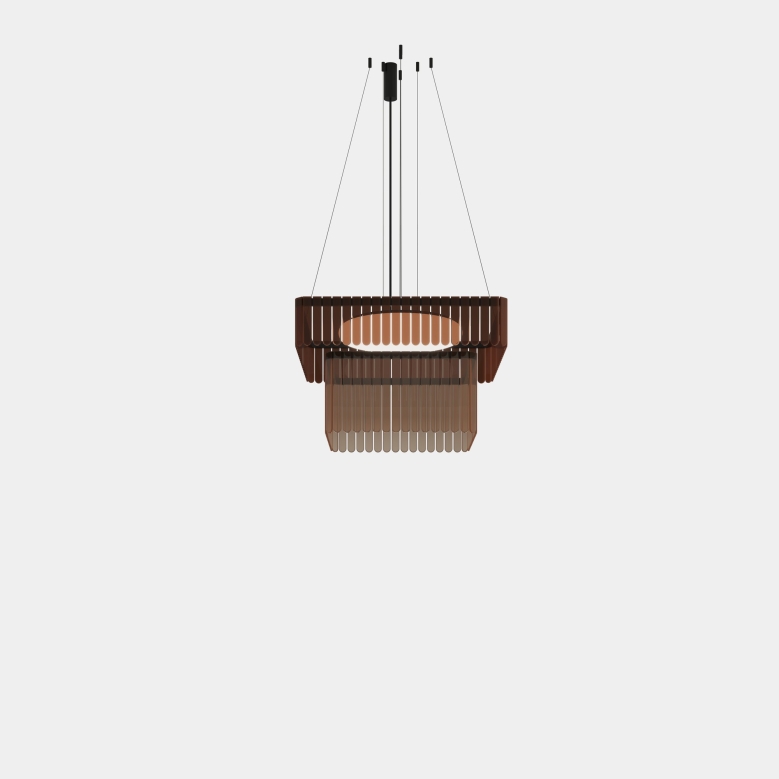 Scarlett Square Chandelier 730mm x 730mm + 530mm x 530mm