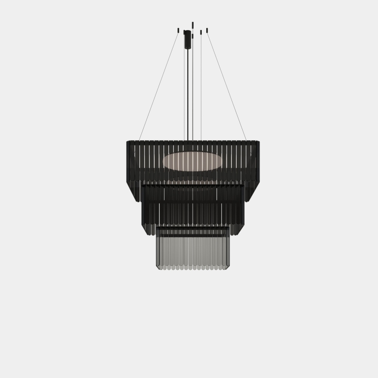 Scarlett Square Chandelier 930mm x 930mm + 730mm x 730mm + 530mm x 530mm